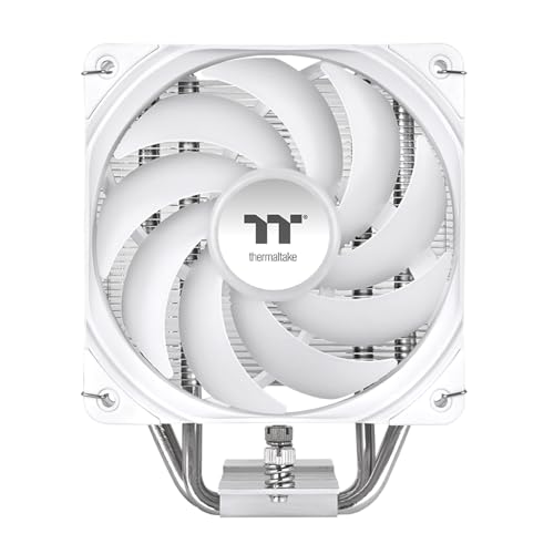 Image of Thermaltake UX400 ARGB White Cooler; 4xO6mm Copper Heatpipes; 120mm PWM Fan; 700~1800 RPM; Intel /AMD Compatible; Single Tower; 240W TDP; White; CL-P143-AL12SW-A