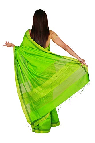Nilima Silk green eri silk saree – image 3