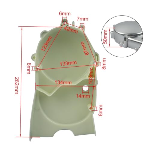 Tapa estator motocicleta accesorios cubierta cárter para PW80 PY80 BW80 6
