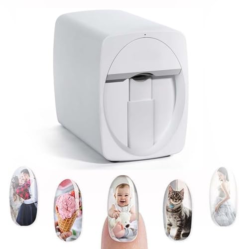 NYMFEA Imprimante d'art D'ongle 3D,Machine d'impression D'ongles Automatique Intelligente,Prise en...