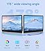 JUNEBOX 13.3'' Portable Touch Screen Monitor,VESA Touchscreen Display,1080P 10-Point HDMI VGA Port Ultra-Slim Portable Laptop Touchscreen Monitor for PC MacBook Phone PS Xbox Switch(13.3 inch) 1