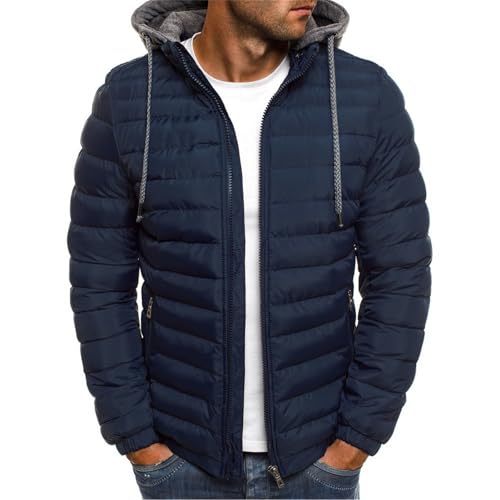 Genérico Abrigo Hombre Invierno Chaqueta de Pluma...
