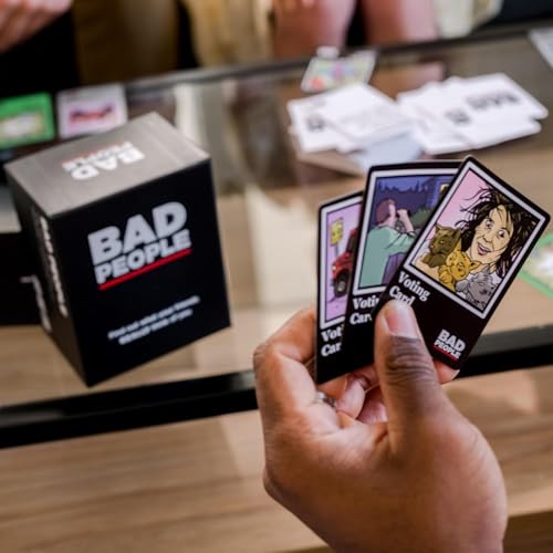 Image of Party Card Games Collection Adult Family Trivia Conversation Music Challenge Strategy Travel Game Night Fun for Friends Couples Kids (Bad Peoples)