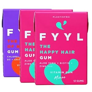FYYL 3er Happy Hair Vitamin Kaugummi