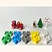 Produktbild 10 Adapter Holzschiene Bausteine kompatibel mit Duplo/Brio/Thomas/Lillabo (Farbmix 1: Grau,Grün,Weiß,Gelb,Blau)