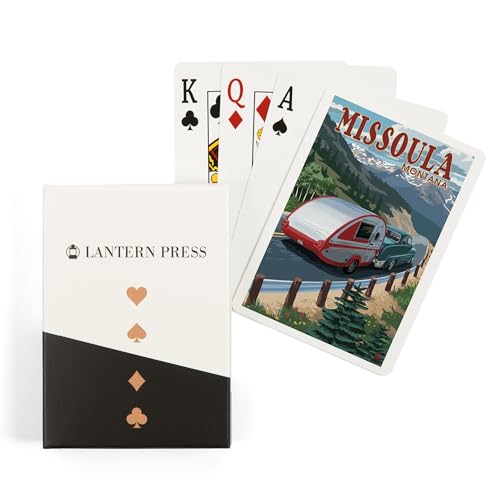Lantern Press Baraja Poker Missoula Montana Retro