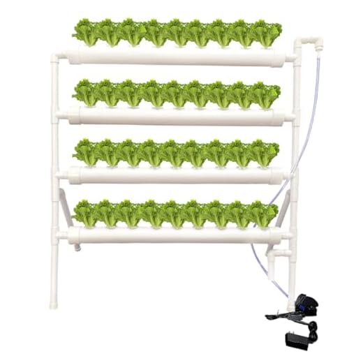 BHTNYOO Hydroponics Growing System Kit,36 Sites PVC-Pipe Vertical Hydroponic Garden Planting Vegetables and Herbs Growth Cultivation Equipment with Pump,Timer,Planting Basket,Grow Sponges