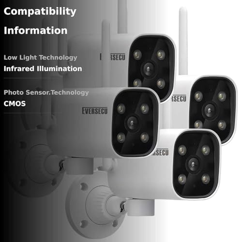 EVERSECU 2K WiFi PTZ Bullet Camera