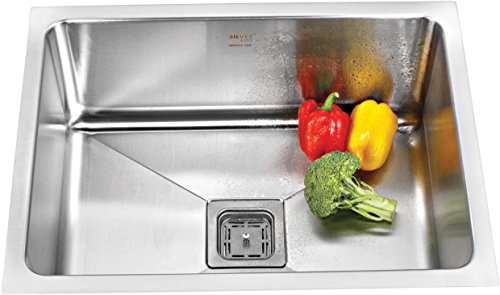 SILVER LINE Stainless Steel Grade 304 Kitchen Sink (24"x18"x10"Low Radius)