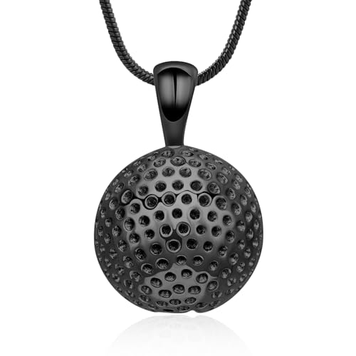 VCCWYQK Golf Ball Cremation Jewelry Urn Necklaces for Ashes Stainless