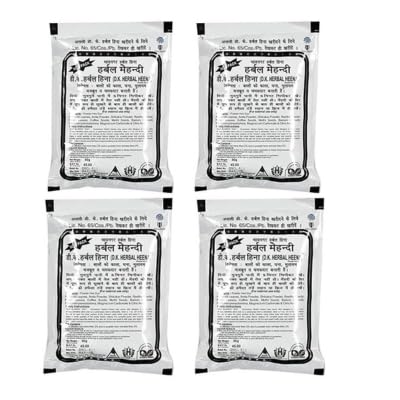 Black Herbal Mehndi – Natural Black Henna Powder – 50 Gram – For Hair Color & Shine | Pack of 4-image-45