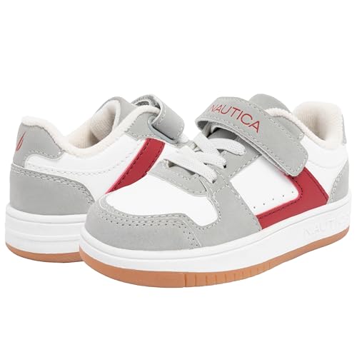 Image of Nautica Kids Adjustable Strap Shoes | Comfortable Casual Sneakers for Boys and Girls, Toddlers & Little Kids