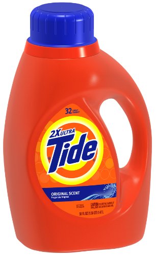 Image of Tide 13878CT Ultra Liquid Tide Laundry Detergent, 32 loads, 50 oz Bottle (Case of 6)