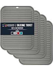 4 Pcs Rectangle - 9x12 Inches - Grey