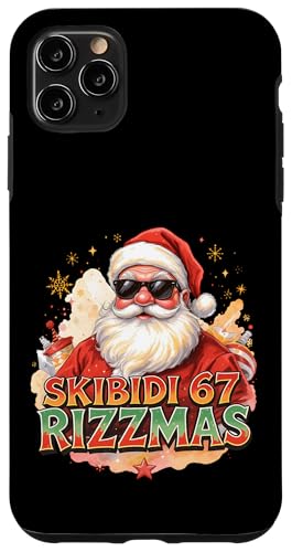 67 Meme Funny Christmas Rizzz Santa Skibidi Rizzmas Holiday X}zP[X iPhone 11 Pro Max p