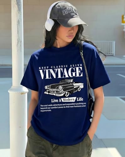 Image of AUSK Oversized T-Shirts || Printed Half Sleeve Tshirt for Womens