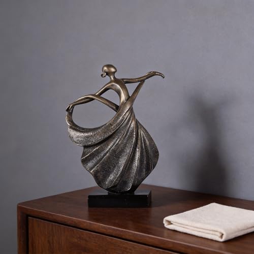 Estatua Abstracta de Bailarina Moderna de Resina miniatura 3