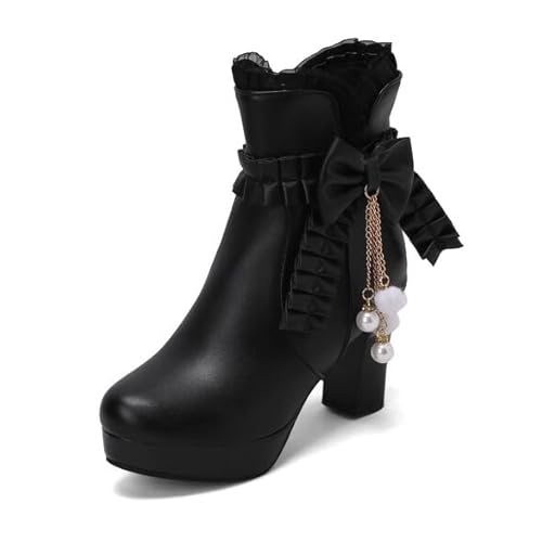 [XICREX] �u�[�c �V���[�g�u�[�c ���f�B�[�X �V���[�g �y�� �`�����L�[�q�[�� ���q�[�� 8cm �n�C�q�[�� ���{���t�� �H�~�p �T�C�h�W�b�p�[ ����u �����^�[�� �C �����₷�� ������� �u���b�N 23.5 cm