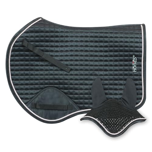 Tapis de selle saut et casque Edith pour l'entraînement quotidien
