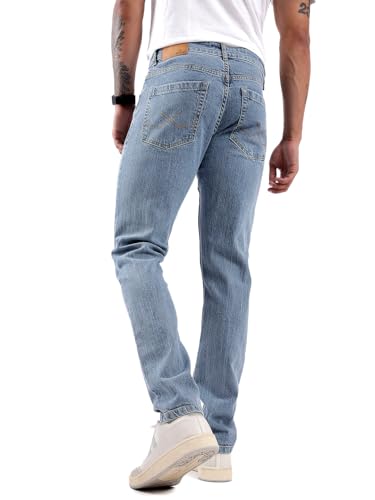 Image of WROGN Men's Cotton Stretch Jeans | Mid Rise | Slim Fit
