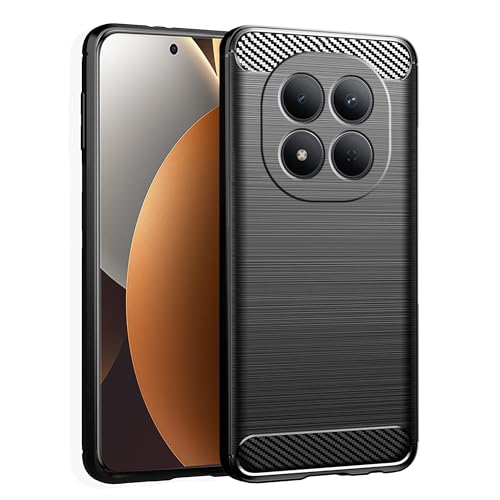 Image of Amazon Brand - Solimo Back Cover Case for Redmi Note 15 Pro 5G | Compatible for Redmi Note 15 Pro 5G Back Cover | 360 Degree Protection | Soft and Flexible (TPU | Matte Black)