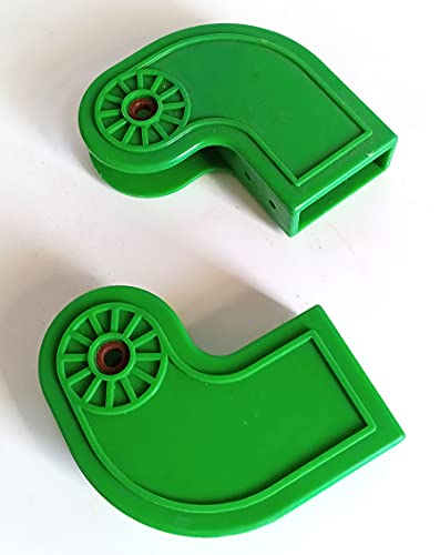 Image of Library Ladder Bottom Wheel Kit (2 Pcs)(Green)
