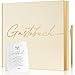 AISBUGUR Personalisiertes Gästebuch Hochzeit & Geburtstag – 100 Seiten Blanko Hochzeitsbuch & Hochzeitsalbum für Hochzeit, Party, Baby Shower, Weihnachten – Inkl. Stift, Schild & Box