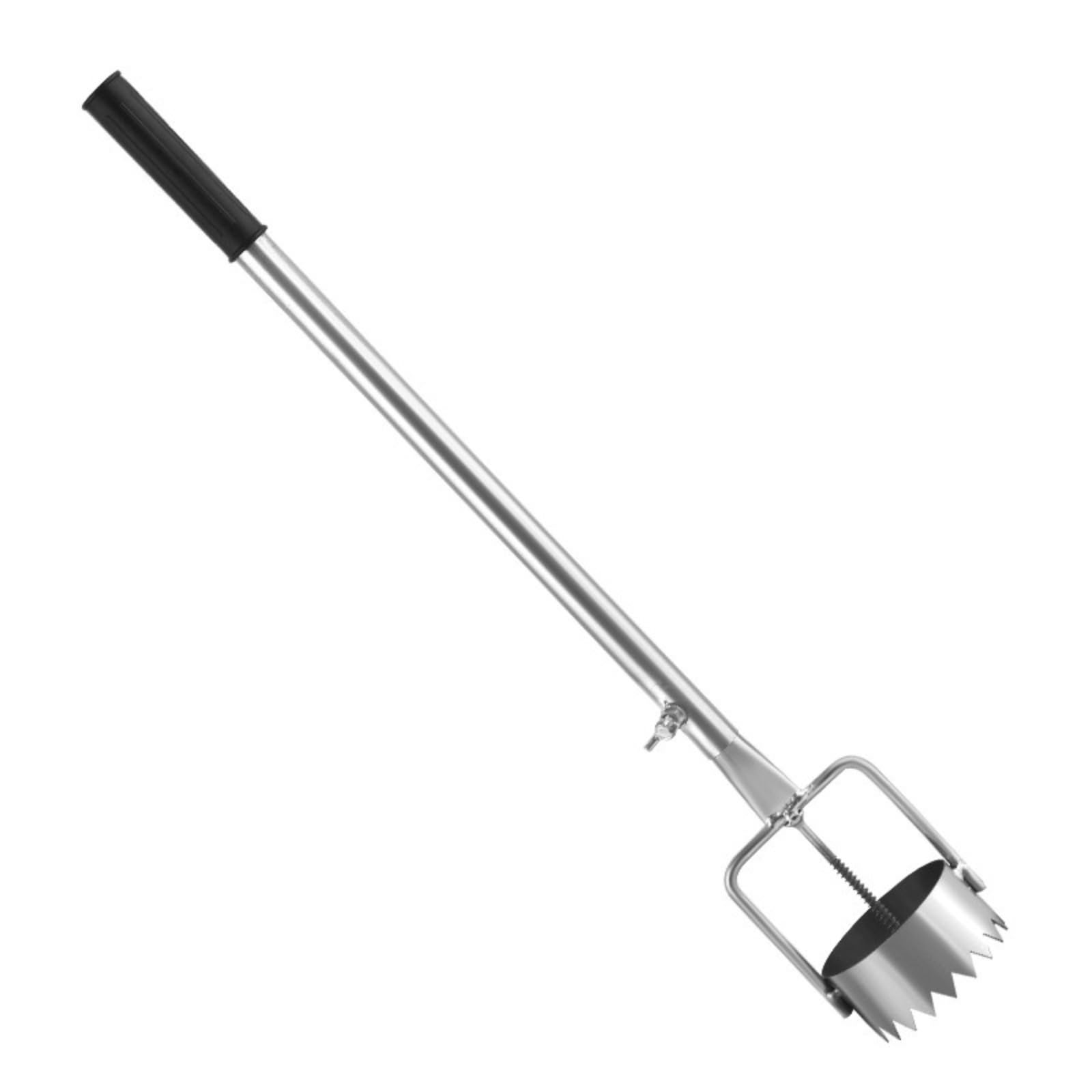 Foratrice per bulbi e pacciamatura, in acciaio inox, regolabile, strumento per la rimozione delle zolle, per piantare serre, cura del prato e lavori in giardino,Perforatrice per pellicole di plastica,