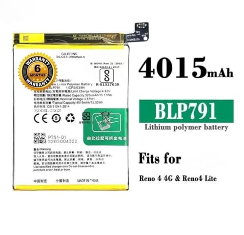 Image of Original BLP791 Battery for Oppo F17 PRO /Reno 4 / 4G / 4 LITE /Battery with 6 Month Warranty ****(A0234)