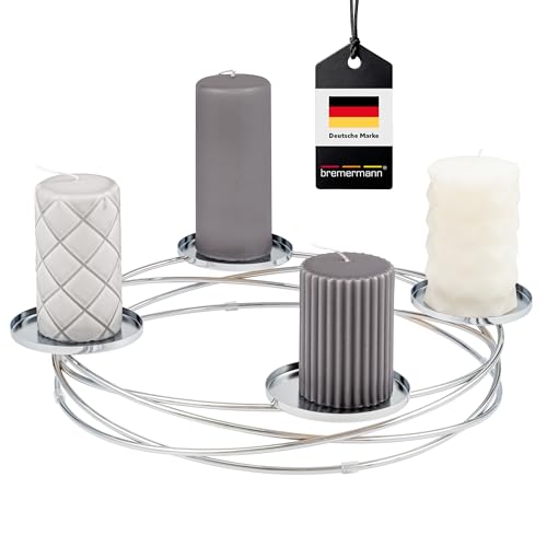 bremermann Kerzenständer in Kranzform, ideal als Adventskranz für...