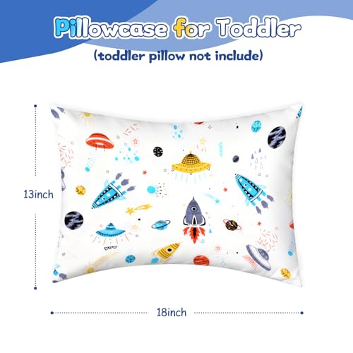 Image of UOMNY Kids Toddler Pillowcases - 2 Pack Fits Pillows 13 x 18 or 12x 16 for Kids Bedding Space