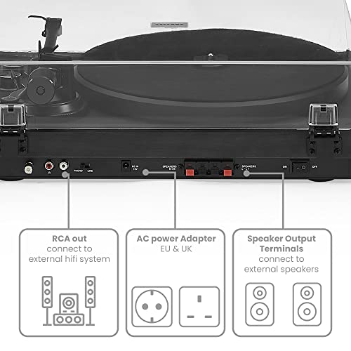 Crosley C62 Platine Bluetooth Schwartz - Les Beatles, Paul McCartney, John Lennon, RIngo Starr, George Harrison Crosley C62 Platine Bluetooth Schwartz – Image 4