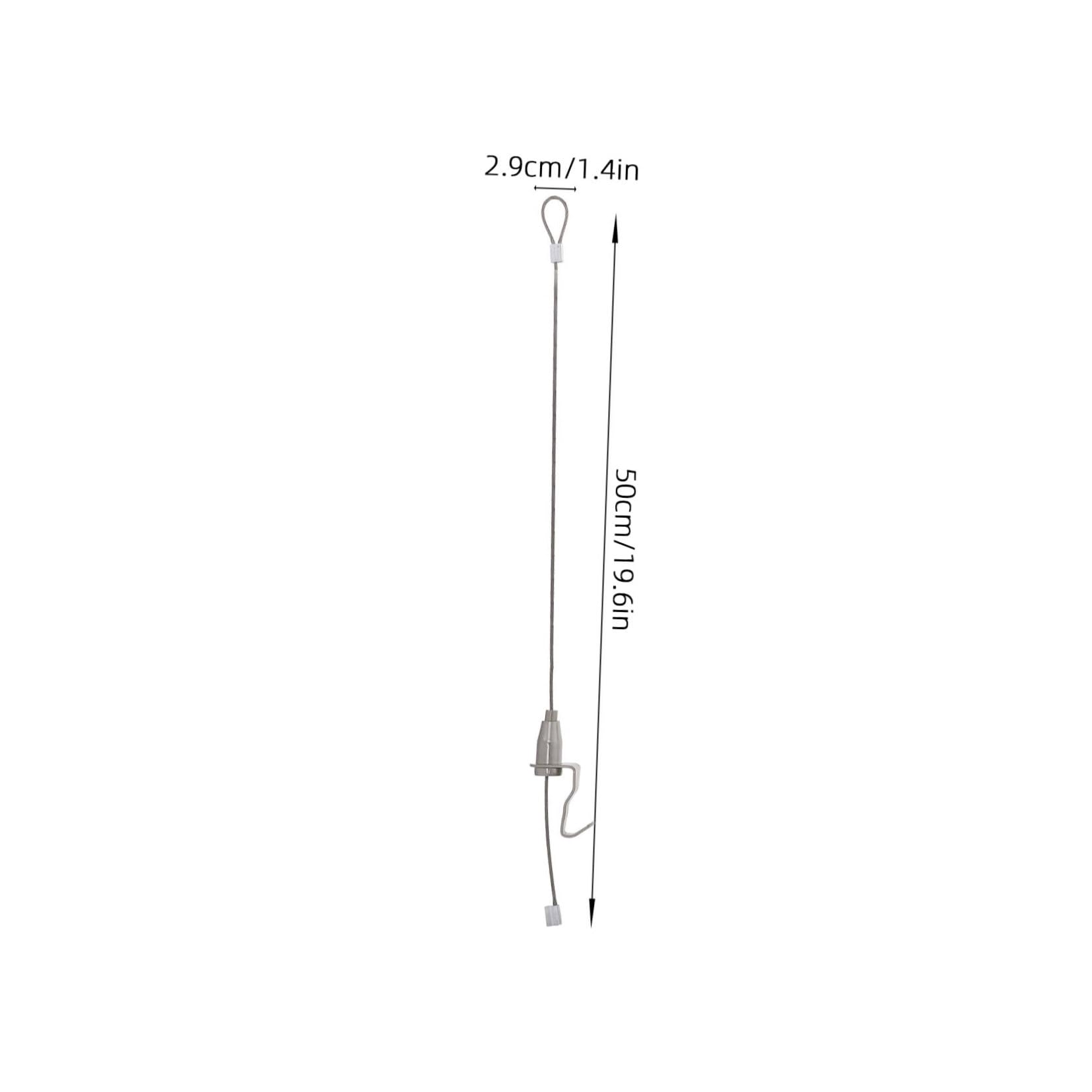 Ipetboom Ganchos Ajustables para Colgar Cuadros y Alambre de Acero Inoxidable, Sistema Riel para Marcos de Fotos, Kit de 10 Juegos para Uso en Pared, Resistente y Versátil para Decoración
