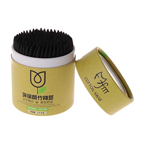 Preisvergleich Produktbild Ruda 200 Stück Bambus-Baumwollstäbchen Einweg-Doppelkopf-Make-up-Werkzeug Ohrreinigung Gesundheit Spitze Applikator Stick