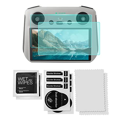 ADDLIVE Protector de Pantalla para Mini 3 Pro RC, 2 Piezas Protector de Pantalla de Vidrio Templado para DJI RC, 9H Protectores Cristal Templado Compatible con DJI, Drone Smart Controller Accesorios Cover