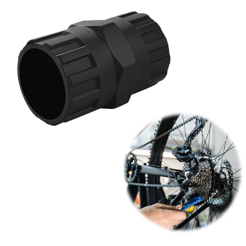 wilcractk Extractor De Piñones 2 en 1 Bicicleta Cassette Herramienta, Cadena de Reemplazo de los Sistemas de Cassettes Compatible con Shimano, 12 Dientes, Acero Negro Tratado Térmicamente ﻿