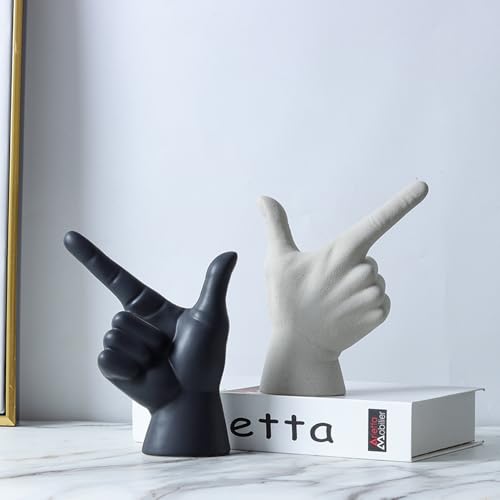 Escultura Decorativa en Cerámica Mano Diseño Moderno miniatura 4
