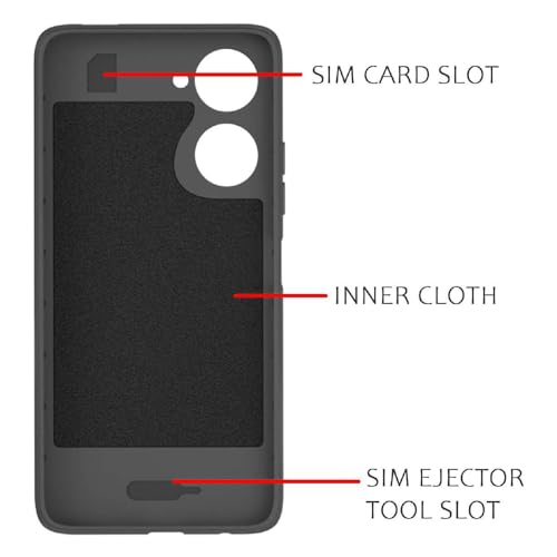 Image of Shockproof Case | Full Camera Protection | TPU Flexible Back Cover for Vivo Y18 4G / Y18e 4G / Y28s 5G / Y28e 5G / Y03 4G / T3 Lite 5G / Z9 Lite 5G (Graphite Grey)