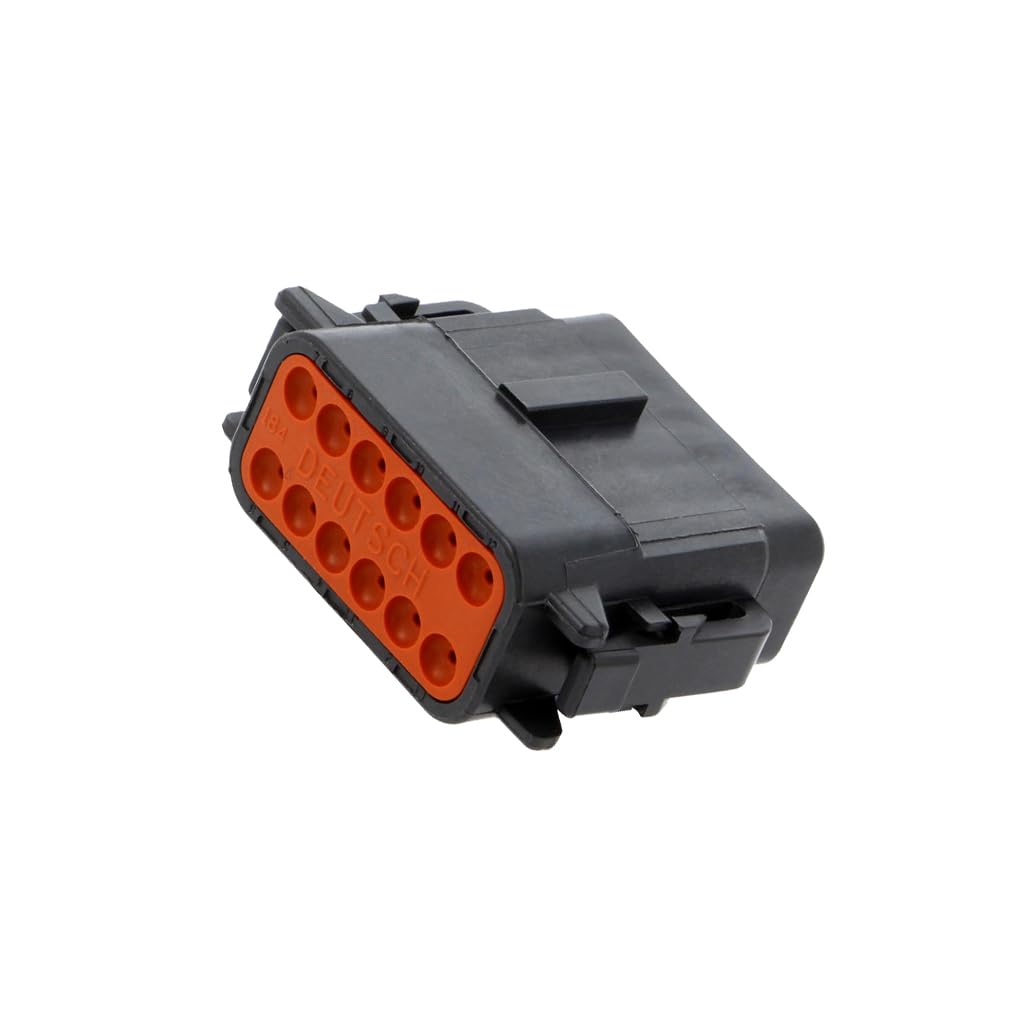 Deutsch Women's Dtm06-12Sb Connector: Wire-Wire Dtm Plug Pin: 12 Ip68 For Cable