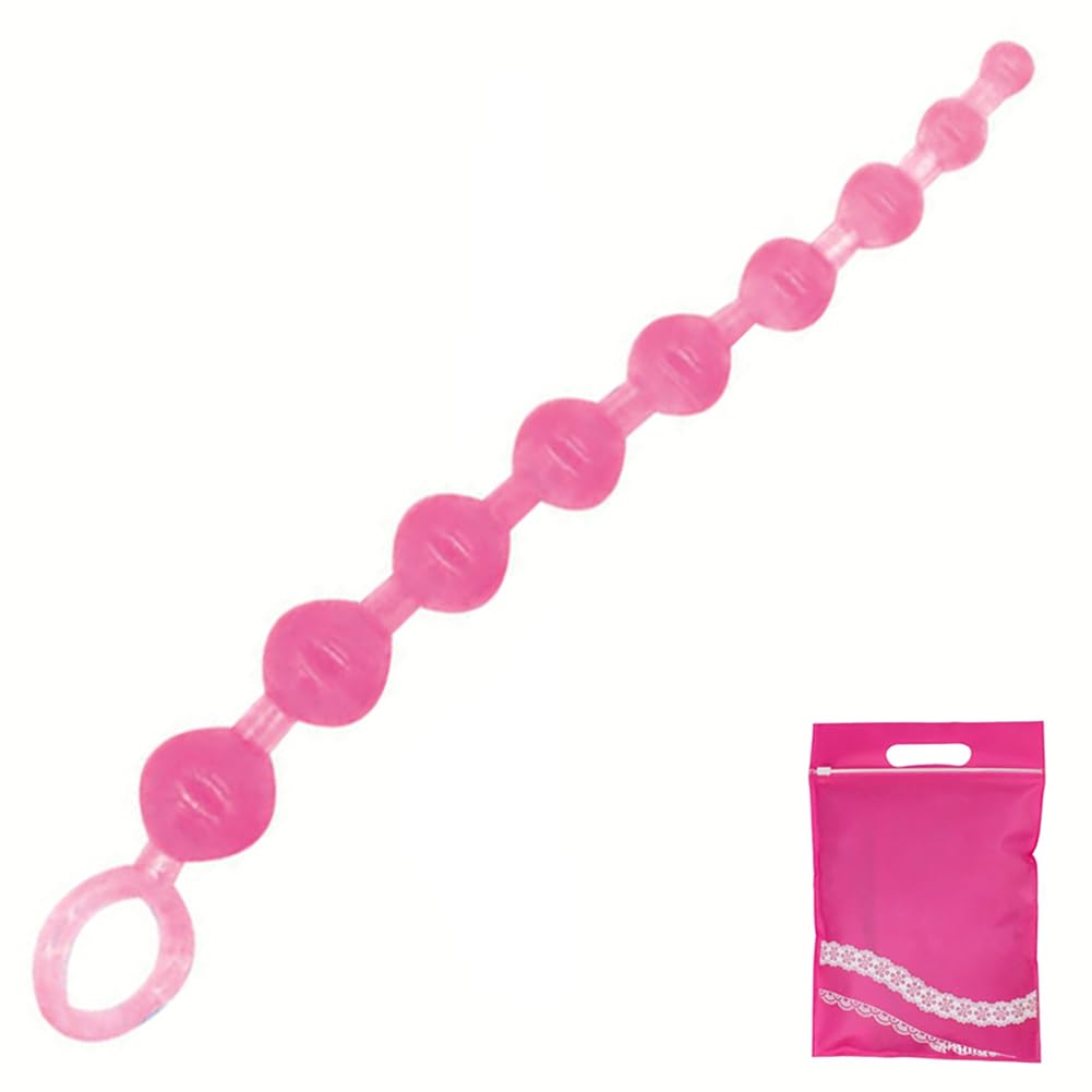 Pink Anal Plug Beaded Anal Balls Silicone Anal Play Beads Anal Stretch Anal Beads Butt Plug Anal Beeds