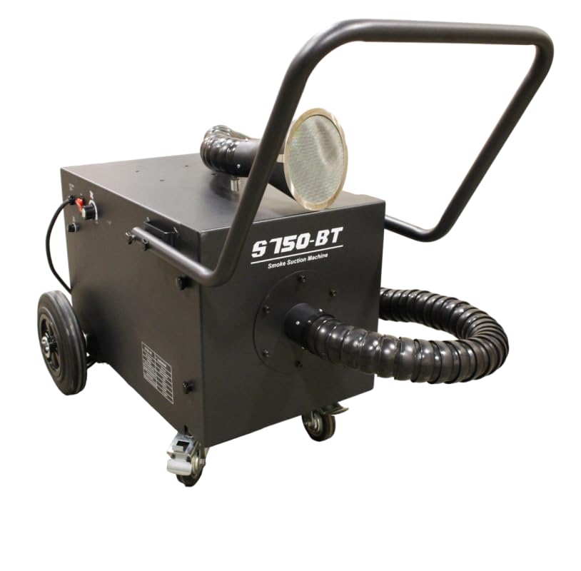 ECyclo-Air S750 Welding Fume Extractor - Portable 240V DC Motor, Cleanable Triple Filter, 442 CFM, Low Noise, Adjustable Speed, with Caster Wheels for Easy Transport