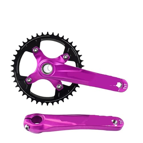 �N�����N�Z�b�g 170 �~�����[�g�����]�ԃ`�F�[�������O���󓝍� 104 BCD �i���[���C�h�o�C�N MTB �N���E���p���X�v���P�b�g�N�����N(Purple Crank-32T)