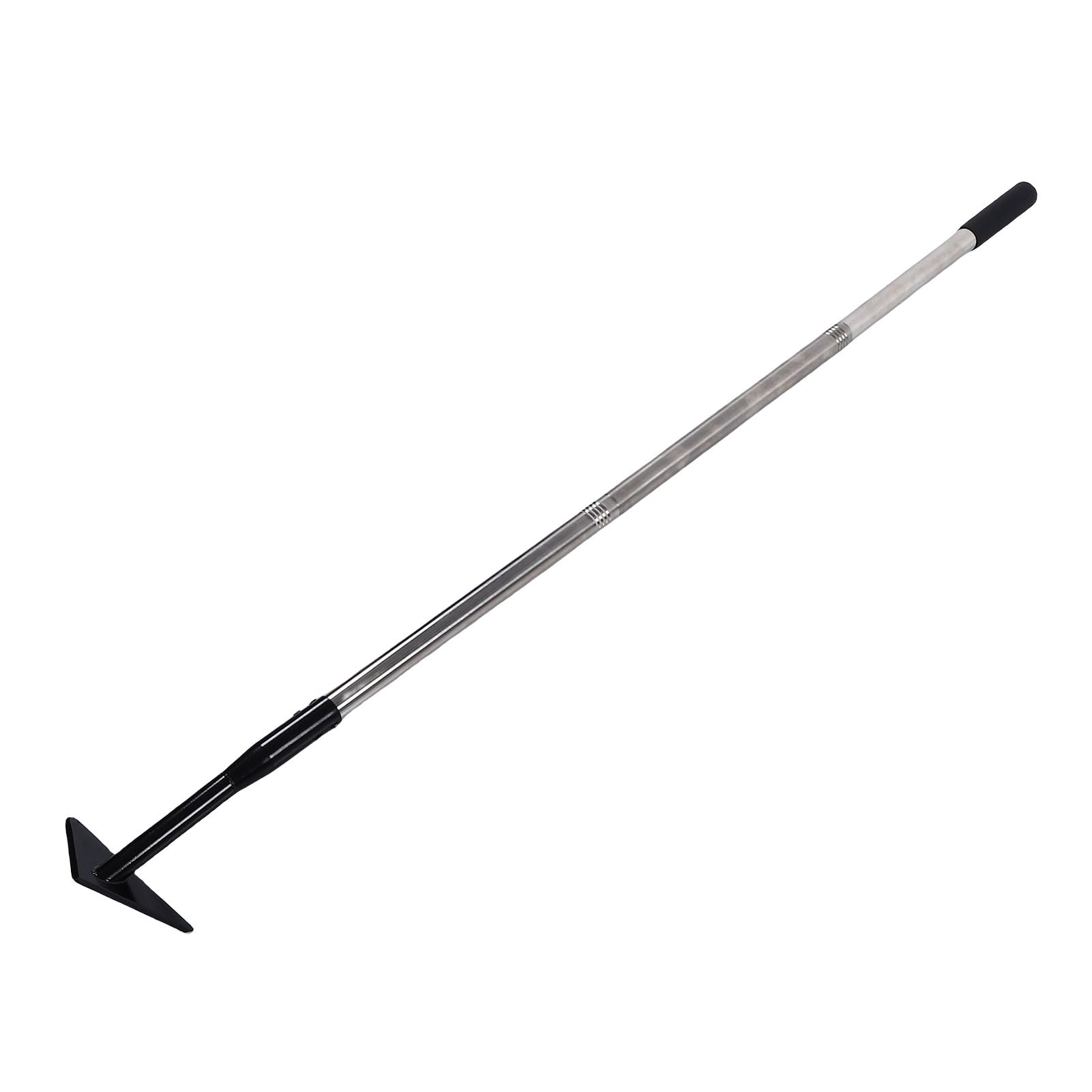 Buachois Zappa Triangolo Giardino, Rimozione Erbacce Triangolare Zappa Manuale, Testa Acciaio Carbonio, Asta Allungabile 145cm per Diserbo Lavorazione Terreno Piantumazione