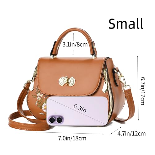 Bolso Satchel Bordado Ligero para Mujer miniatura 4