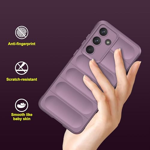 Image of amazon basics Back Case Cover for Samsung Galaxy S25 FE | Compatible for Samsung Galaxy S25 FE Back Cover | Liquid Silicon Magic Case with Camera Protection | Lavender