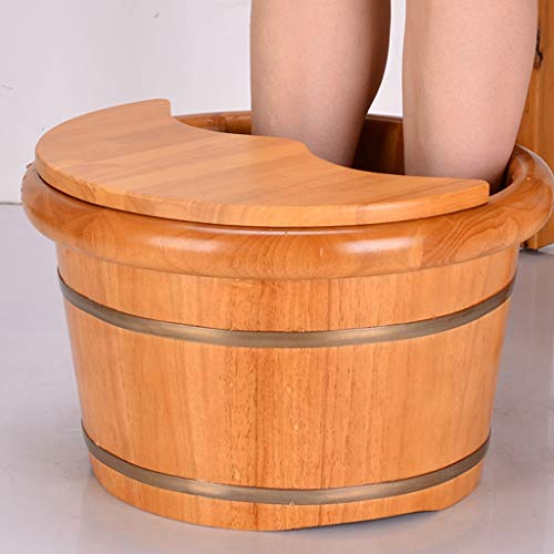 Spa de pies de madera robusta 24 cm amarillo miniatura 6