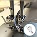 FIKLOTA Snap On High Shank Adapter Presser Foot Holder for Singer, Brother, Janome, Juki, Babylock, Elna, Kenmore, White, Necchi, Simplicity, New Home, and More Sewing Machines
