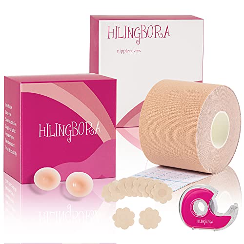 HILINGBORA 4in1 Fashion Beauty Tape Set (Busen-Tape + Nippelpads +...