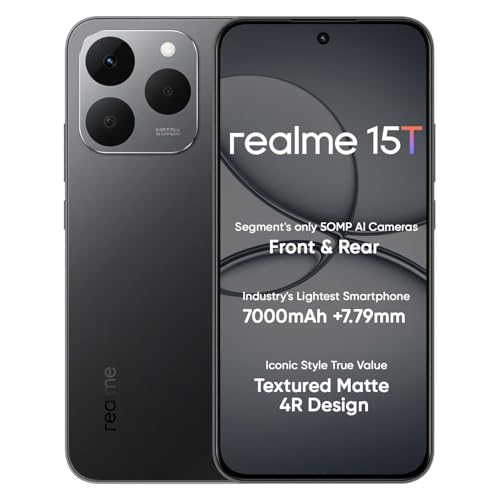 realme 15T 5G Smartphone 8+128GB 6.67inch Screen, 120Hz Display,7...