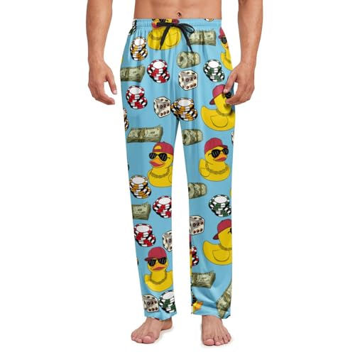 Men's Pajama Pants Loose and lightweight Sleep Lounge Bottoms with pockets Drawstring2